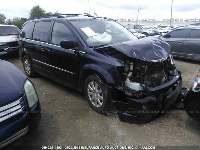 2A4RR5D19AR170372 - 2010 CHRYSLER TOWN & COUNTRY TOURING Navy photo 1