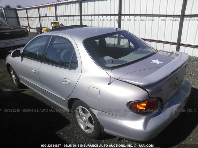 KMHJF35F4YU919498 - 2000 HYUNDAI ELANTRA GLS SILVER photo 3