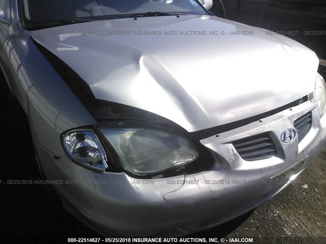 KMHJF35F4YU919498 - 2000 HYUNDAI ELANTRA GLS SILVER photo 6