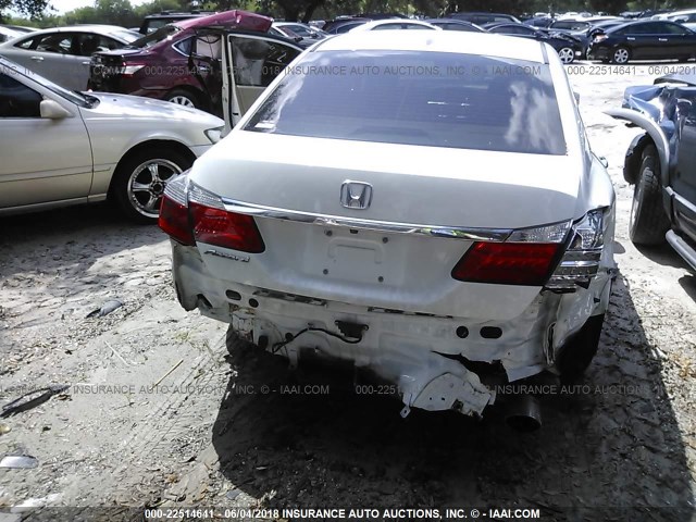 1HGCR2F80EA238381 - 2014 HONDA ACCORD EXL WHITE photo 6