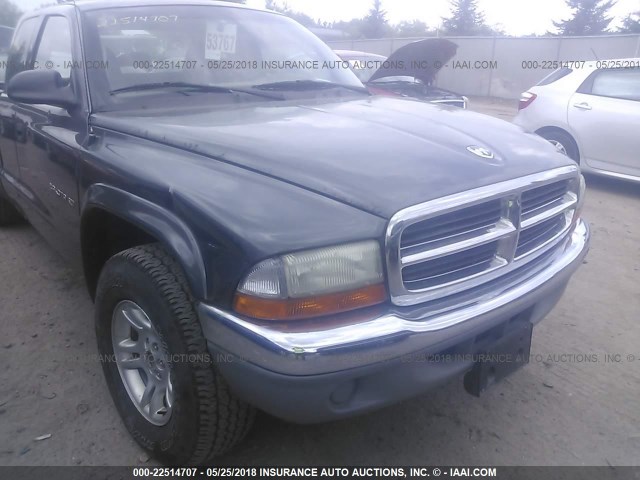 1B7GG22N41S348159 - 2001 DODGE DAKOTA GRAY photo 6