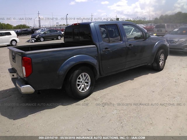 1N6AD0ER8EN722341 - 2014 NISSAN FRONTIER S/SV/SL/PRO-4X BLUE photo 4