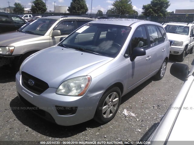 KNAFG525677082293 - 2007 KIA RONDO LX/EX SILVER photo 2