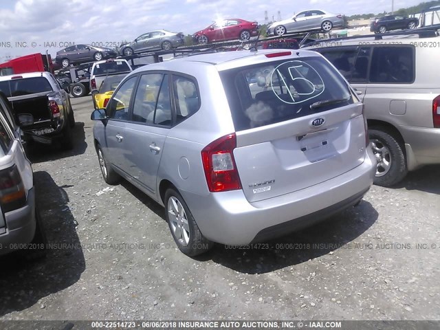 KNAFG525677082293 - 2007 KIA RONDO LX/EX SILVER photo 3