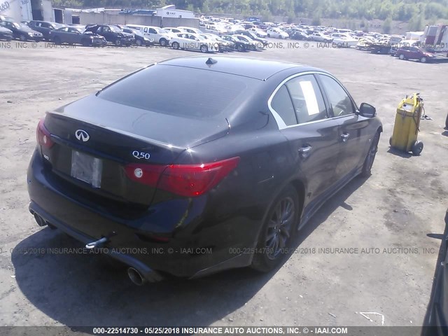 JN1BV7AR9EM696246 - 2014 INFINITI Q50 PREMIUM/SPORT BLACK photo 4