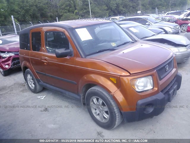 5J6YH28746L014106 - 2006 HONDA ELEMENT EX ORANGE photo 1