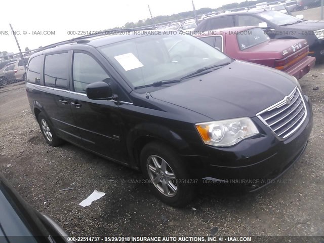 2A8HR54P78R757565 - 2008 CHRYSLER TOWN & COUNTRY TOURING BLACK photo 1