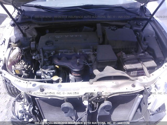 JTNBE46K073129631 - 2007 TOYOTA CAMRY NEW GENERAT CE/LE/XLE/SE SILVER photo 10