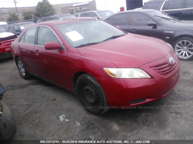 4T1BE46K89U348835 - 2009 TOYOTA CAMRY SE/LE/XLE RED photo 1