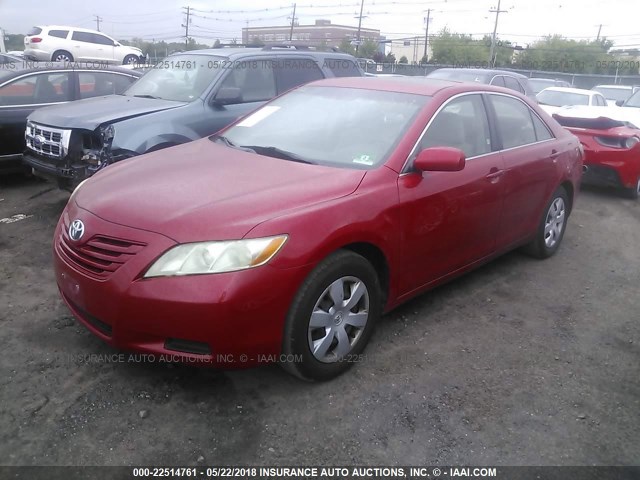 4T1BE46K89U348835 - 2009 TOYOTA CAMRY SE/LE/XLE RED photo 2