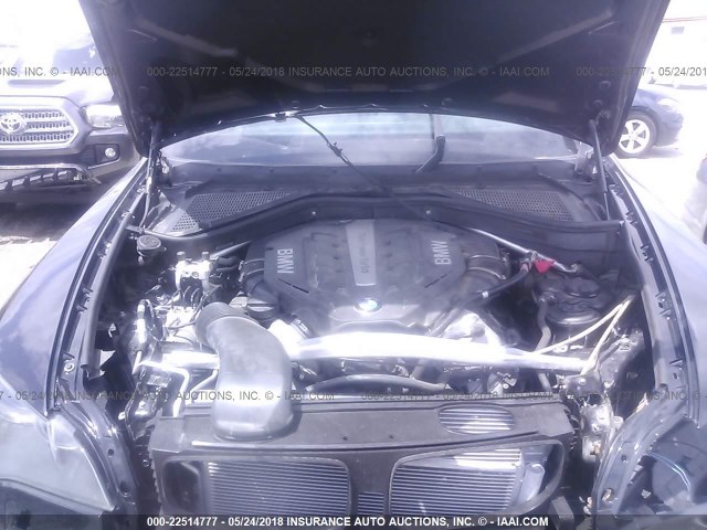 5UXFG8C55CLZ97154 - 2012 BMW X6 XDRIVE50I BLACK photo 10