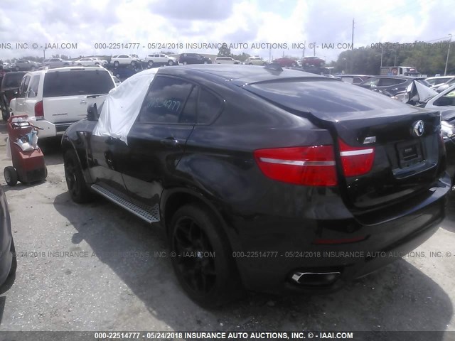 5UXFG8C55CLZ97154 - 2012 BMW X6 XDRIVE50I BLACK photo 3