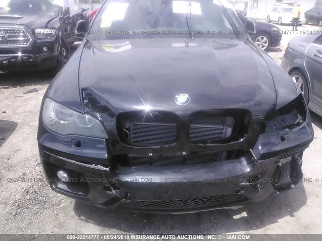 5UXFG8C55CLZ97154 - 2012 BMW X6 XDRIVE50I BLACK photo 6