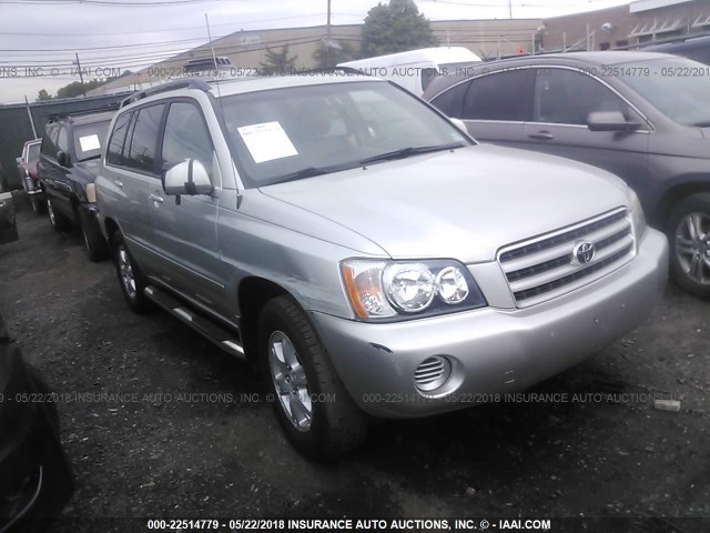 JTEGF21A030117819 - 2003 TOYOTA HIGHLANDER LIMITED SILVER photo 1