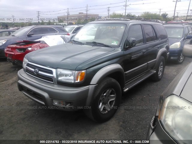 JT3HN87R0Y0268778 - 2000 TOYOTA 4RUNNER LIMITED GREEN photo 2