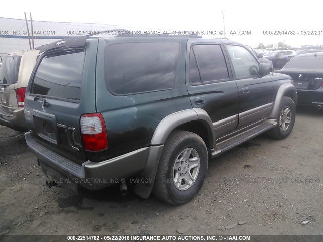 JT3HN87R0Y0268778 - 2000 TOYOTA 4RUNNER LIMITED GREEN photo 4