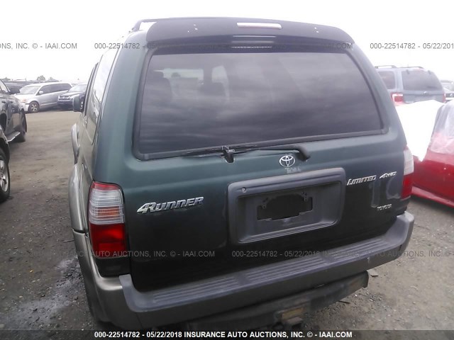 JT3HN87R0Y0268778 - 2000 TOYOTA 4RUNNER LIMITED GREEN photo 6