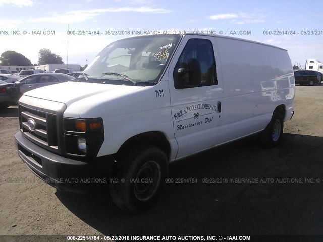 1FTSE34L98DB08475 - 2008 FORD ECONOLINE E350 SUPER DUTY VAN WHITE photo 2