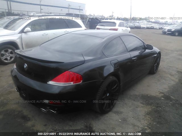 WBAEH734X5B215772 - 2005 BMW 645 CI AUTOMATIC BLACK photo 4