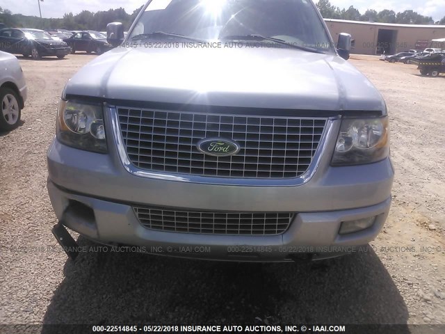 1FMFU20556LA51745 - 2006 FORD EXPEDITION LIMITED SILVER photo 6