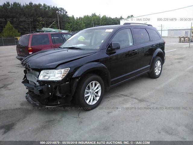 3C4PDCBG0HT591203 - 2017 DODGE JOURNEY SXT BLACK photo 2