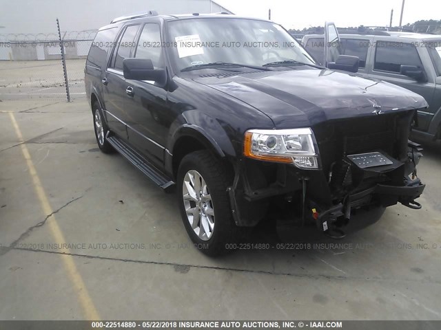 1FMJK2AT3HEA55362 - 2017 FORD EXPEDITION EL LIMITED BLACK photo 1