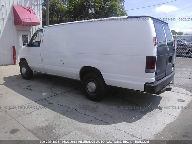 1FTSS34P94HA67893 - 2004 FORD ECONOLINE E350 SUPER DUTY VAN WHITE photo 3