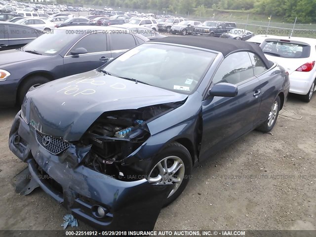 4T1FA38P47U122224 - 2007 TOYOTA CAMRY SOLARA SE/SLE Navy photo 2