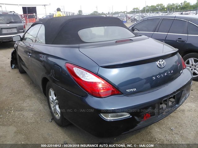 4T1FA38P47U122224 - 2007 TOYOTA CAMRY SOLARA SE/SLE Navy photo 3