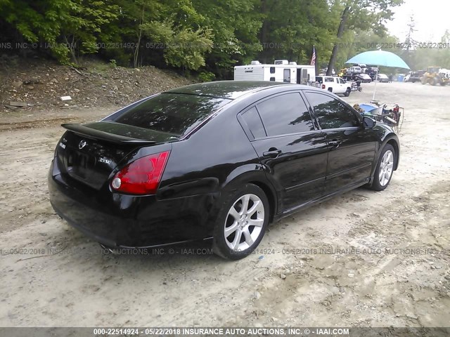 1N4BA41E17C853870 - 2007 NISSAN MAXIMA SE/SL BLACK photo 4