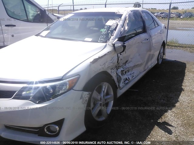 4T1BF1FKXEU457156 - 2014 TOYOTA CAMRY L/SE/LE/XLE 白色 照片 6