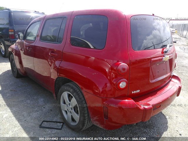 3GNBAAFW1BS504793 - 2011 CHEVROLET HHR LS წითელი ფოტო 3
