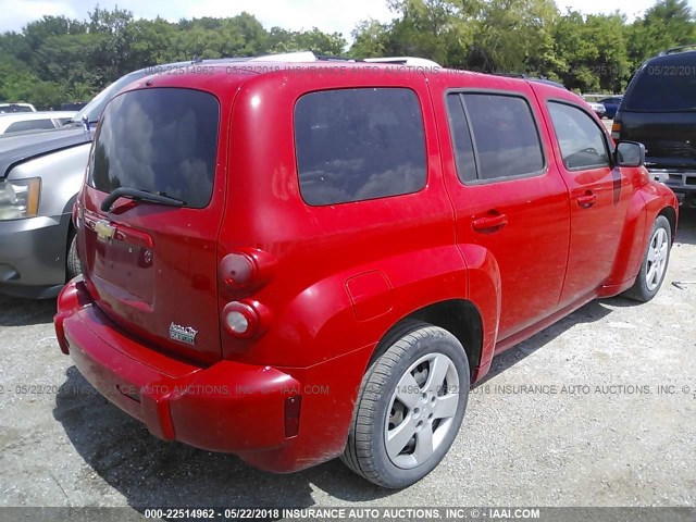 3GNBAAFW1BS504793 - 2011 CHEVROLET HHR LS წითელი ფოტო 4