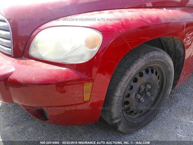 3GNBAAFW1BS504793 - 2011 CHEVROLET HHR LS წითელი ფოტო 6