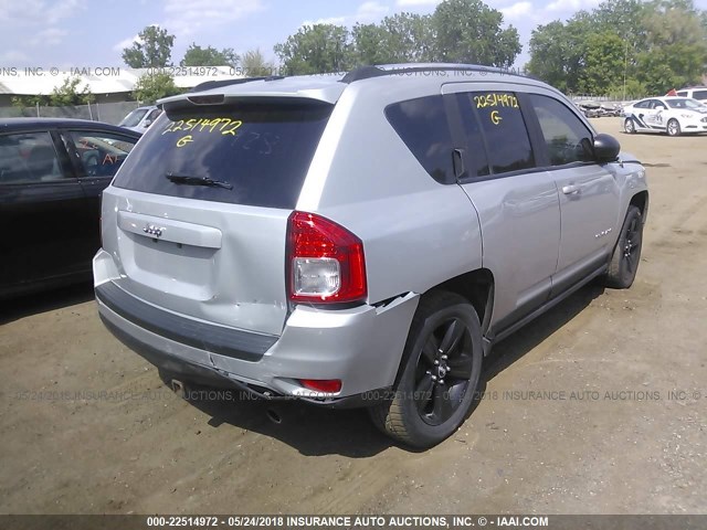 1J4NT1FBXBD181125 - 2011 JEEP COMPASS SPORT SILVER photo 4