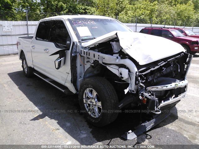 1FTFW1EG6GFA86152 - 2016 FORD F150 SUPERCREW WHITE photo 1