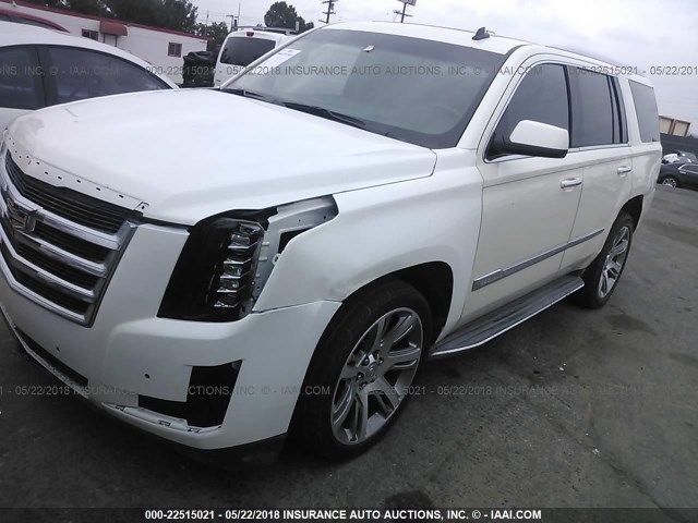 1GYS3BKJ9FR189196 - 2015 CADILLAC ESCALADE LUXURY WHITE photo 2