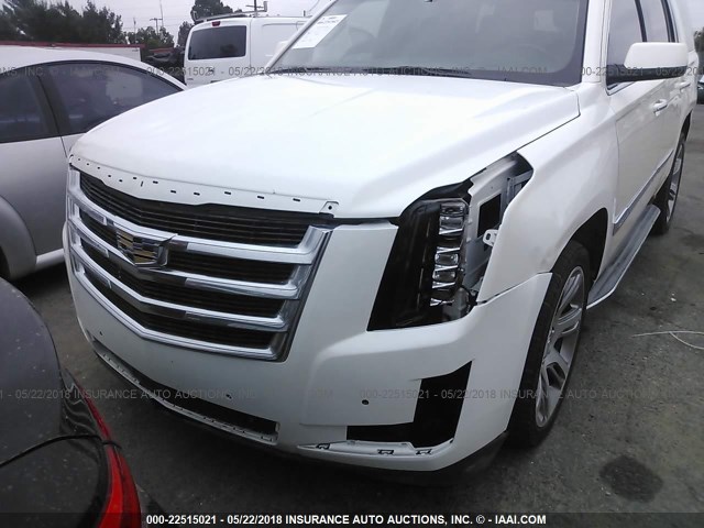 1GYS3BKJ9FR189196 - 2015 CADILLAC ESCALADE LUXURY WHITE photo 6