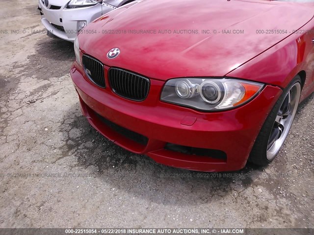 WBAUN9C50AVK41623 - 2010 BMW 135 I RED photo 6