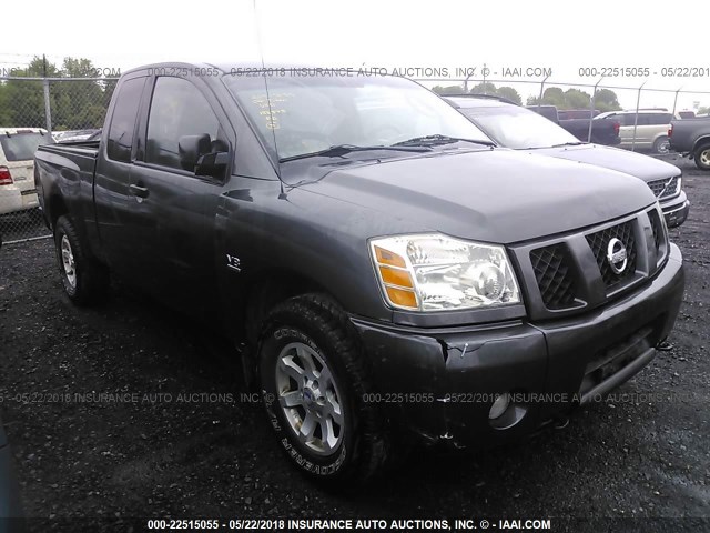 1N6AA06B44N536854 - 2004 NISSAN TITAN XE/SE/LE GRAY photo 1