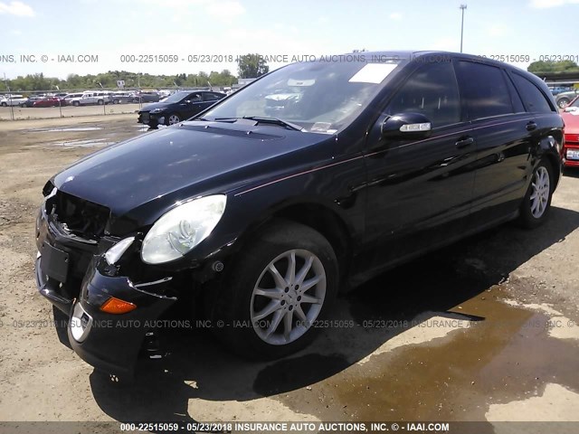 4JGCB65EX6A030233 - 2006 MERCEDES-BENZ R 350 BLACK photo 2