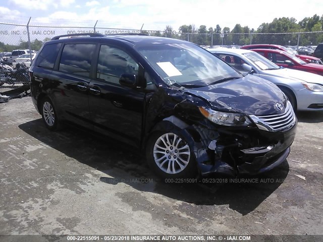 5TDYK3DC5FS638544 - 2015 TOYOTA SIENNA XLE/LIMITED BLACK photo 1