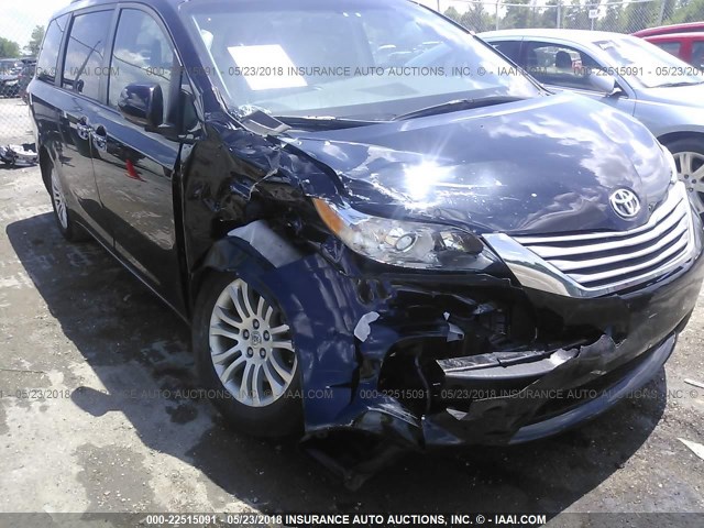 5TDYK3DC5FS638544 - 2015 TOYOTA SIENNA XLE/LIMITED BLACK photo 6