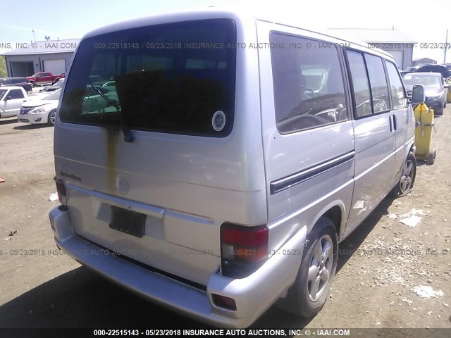 WV2KB47002H066795 - 2002 VOLKSWAGEN EUROVAN GLS SILVER photo 4