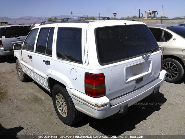 1J4GZ78S9PC576403 - 1993 JEEP GRAND CHEROKEE LIMITED WHITE photo 3