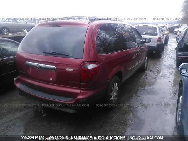 2C8GP54L15R526238 - 2005 CHRYSLER TOWN & COUNTRY TOURING RED photo 4