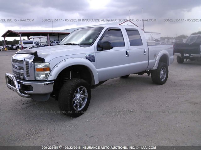 1FTSW21R68EC82952 - 2008 FORD F250 SUPER DUTY SILVER photo 2