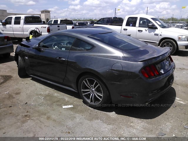 1FA6P8CFXH5275948 - 2017 FORD MUSTANG GT BLACK photo 3