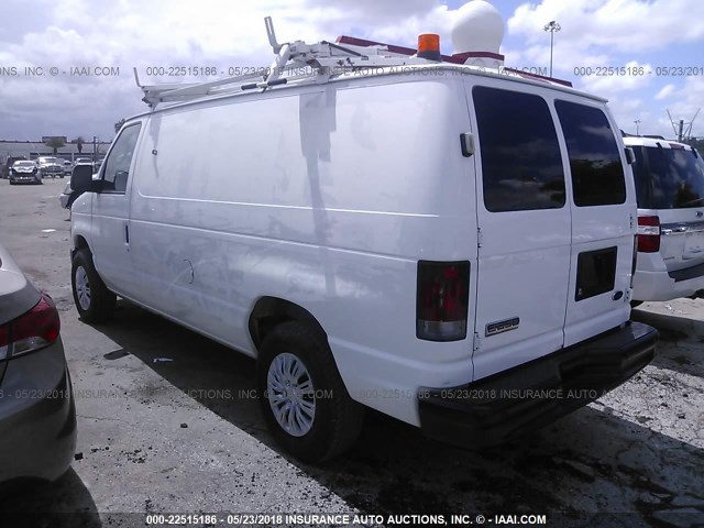 1FTNE24L28DA83071 - 2008 FORD ECONOLINE E250 VAN WHITE photo 3