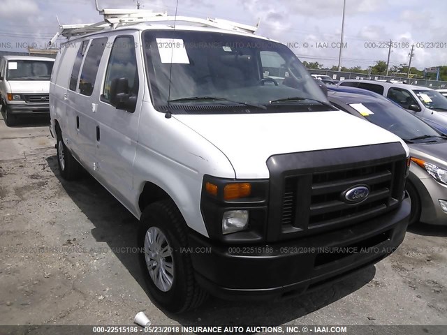 1FTNE24L28DA83071 - 2008 FORD ECONOLINE E250 VAN WHITE photo 6